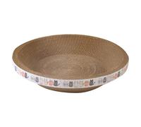 Grattoir en carton pour chat - Tapis à gratter ovale ondulé | Lit de salon pour chat à griffer réversible | Lit griffoir pour chat pour la protection des meubles, jouet d'entraînement pour chat