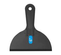 Grattoir en plastique flexible, outil de remplissage mural, spatule de peintre pour cloison sèche, plâtre, enduit, ruban adhésif (noir, 155 x 180 mm)