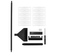 Grattoir en Verre de Réservoir de Poissons D'alliage D'aluminium D'Acraper D'algues D'aquarium avec Le Poteau Détachable 10 Lames pour Le Réservoir de Poissons D'aquarium en Verre(S)