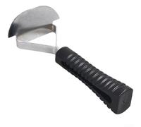 Grattoir ergonomique en acier, pour réparation, design incurvé, traité thermiquement pour plus de dureté, structure triangulaire stable