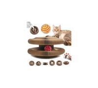 Grattoir flexible, jeu d'organe magique pour chat avec balle, grattoir pliable pour griffes, réduit l'anxiété