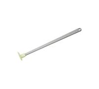 Fackelmann 33011 Racloir fond de pot, racloir manche long, racloir, Silicone, Bioplastique, Gris, Vert pâle, 23 x 1,4 x 2,3 cm