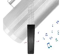 Grattoir Guiro en métal | Grattoir de style peigne à brosse Latin Instrument | Instrument de percussion anti-dérapant antirouille pour groupe de soirée de concert Rianpesn