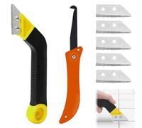 Grattoir Joint Carrelage,5 Couteaux De Rechange Grattoir à Joints,Grattoir A Dejointer Carrelage Costume,Gratte Joint Carrelage,Grattoir Joint De Carrelage pour Carrelage,Cuisine,Salle de bain