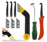 Grattoir Joint Carrelage, shallyong Lot de 9 Grattoir à Joints, Grattoirs en Carbure de Tungstène, avec Remplacement de 6 Lames pour le Nettoyage Carrelage,Cuisine,Salle