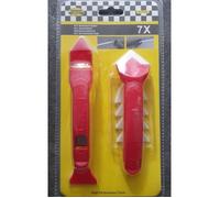 Grattoir Joint Silicone Mastic - Benson Tools - 7 en 1 - Rouge/Blanc