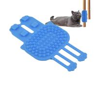 Grattoir mural d'angle pour chat | Brosse de massage murale | Sangle réglable en silicone sûr pour chaton à poils longs et courts