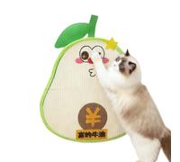 Grattoir Mural Pour Chat - Design En Forme D'avocat, Protecteur En Fibre De Sisal, Panneau D'activité D'escalade Verticale, Accessoire D'entraînement À La Défense Des Meubles | Pour Chatons D'intérieu