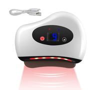 Grattoir Musculaire Chauffé - Appareil de Relaxation Corporelle 8x9cm, Masseur Main, Outil Vibration Portable, Réparation des Tissus Profonds, Spa de Thérapie Thermique | Masseur Corps Rechargeable