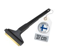 Grattoir Pare Brise Voiture Long 37cm - Rapide, sans Effort et Efficace - Murska - Raclette Pare Brise Voiture - Premium HIPS - Lame en Laiton - Gratte Pare Brise Voiture Finlande L&P A055 Noir