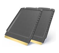 Grattoir pare Brise Voiture - rapide, facile et efficace - [ Lot de 2 ] Murska 4 en 1 Raclette pare Brise Voiture - lame en laiton - Premium HIPS Gratte pare Brise Voiture de Finlande Gris