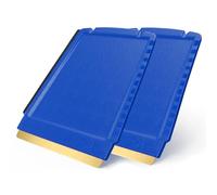 Grattoir pare Brise Voiture - rapide, facile et efficace - [ Lot de 2 ] Murska 4 en 1 Raclette pare Brise Voiture - lame en laiton - Premium HIPS - Gratte pare Brise Voiture de Finlande Bleu