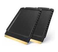 Grattoir pare Brise Voiture - rapide, facile et efficace - [ Lot de 2 ] Murska 4 en 1 Raclette pare Brise Voiture - lame en laiton - Premium HIPS Gratte pare Brise Voiture de Finlande Noir