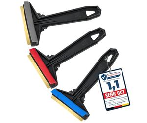 Grattoir pare Brise Voiture - rapide, sans effort et efficace - Murska [ Lot de 3 ] Raclette pare Brise Voiture - lame en laiton - Premium HIPS - Gratte pare Brise Voiture Finlande L&P A054-3