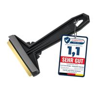 Grattoir pare Brise Voiture - rapide, sans effort et efficace - Murska - Raclette pare Brise Voiture - lame en laiton - Premium HIPS - Gratte pare Brise Voiture Finlande L&P A054 Noir Gris