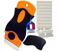 Grattoir Plaque Vitrocéramique - Grattoir Vitre - Kit Raclette Universel et 5 Lames De Rechanges - Pratique & Simple D’Utilisation - Idéal pour Nettoyer Le Verre et Autres Surfaces