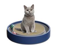 Grattoir pour chat avec balle, tapis à gratter en carton ondulé, lit rond pour chat, recyclage pour la protection des meubles, jouet d'entraînement pour chat