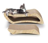 Grattoir pour chat et salon, grand tapis à gratter en carton ondulé et protection de meubles pour chats d'intérieur multifonction 2 en 1