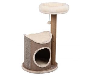 Grattoir pour Chat - Flamingo Greta XL - 110 cm - Diamètre 45 cm - Sisal et Peluche - Plusieurs lieux de Retraite