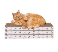 Grattoir pour chat Ind-oor - Papier ondulé 43 x 21 x 3,3 cm | Grattoir pour chat en carton droit et ondulé | Jouet griffe pour chaton anti-rayures pour animaux domestiques soulage l'ennui garde en