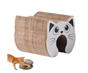 Grattoir pour chat, jouet interactif pliable avec orgue magique et boule
