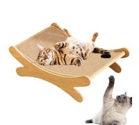 Grattoir pour chat, lit de repos en carton, design incurvé respirant, tapis d'entraînement à double usage, tapis d'économie de meubles, idéal pour les chatons d'intérieur, les soins des griffes et la