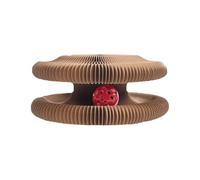 Grattoir pour chat - Planche à gratter pour chat avec boule de cloche, alimentation interactive des griffes, jeu d'entraînement physique mental pour petits animaux de compagnie de taille moyenne