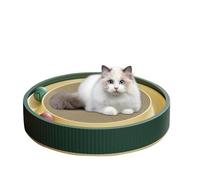 Grattoir pour chat - Tapis à gratter avec piste sphérique - Lit de salon pour chat - Planche de recyclage résistante pour protéger les meubles - Bac à gratter pour chat