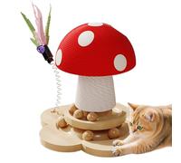 Grattoir pour Chat Tour en Sisal À Base en Bois Champignon