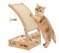 Grattoir pour Chat Vertical - Rampes d'escalade avec Jeu de Billes | Planche à Griffoir Verticale - pour Salon, Appartement, Coin Chambre