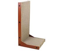 Grattoir pour chats en carton ondulé : coussinet vertical double face, plateau griffoir résistant pour chats d'intérieur, jouet avec griffe attrayante, design | Accessoire polyvalent pour R