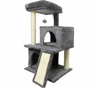 Grattoir pour Chats FLOPI Dark Gris Peluche Bois (1 unité) - Marque : FLOPI - EAN : 3619995143851