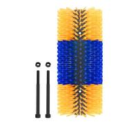 Grattoir pour chevaux - Brosse à gratter pour animaux de ferme - Brosse de massage pour animaux de ferme - Brosse de nettoyage pour l'excrétion des animaux de ferme avec double vis - Brosse de massage