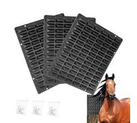 Grattoir pour chevaux et bovins - Brosse de chèvre ferme pour soulager les démangeaisons et le confort des animaux - 3 pièces - Tapis doux au toucher pour soulager les démangeaisons et le confort des