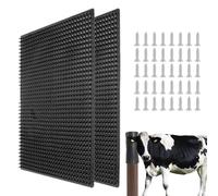 Grattoir pour chèvres | Masseur de toilettage et de râpe | 2 pièces de roulement | pour animaux de cour tels que vaches, moutons, chiens, abri,