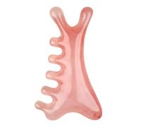 Grattoir pour les yeux et le nez, peigne de massage, outil de massage drainant, 10 x 6 cm, planche en résine pour récurer le cuir chevelu, guashas, outil lymphatique manuel idéal pour le visage, les