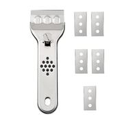 Grattoir pour table de cuisson en acier inoxydable | Grattoir pour table de cuisson en céramique et acier inoxydable, grattoir multi-usage pour table de cuisson, adapté pour vitrocéramique et table de