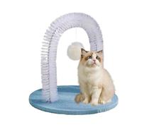 Grattoir pour visage de chat - Brosse métallique en tissu peluche, massage de toilettage, perte de poils, tampon à gratter, jouet pour poteau de frottement | Parfait pour les chatons d'intérieur de pe
