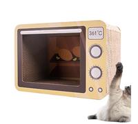 Grattoir radio pour chat | Panneau à gratter interactif pour chat | Bloc de papier ondulé pour protéger les meubles réduit l'ennui du lit pour chaton d'intérieur