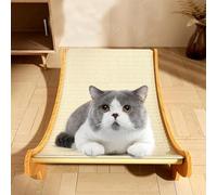 Grattoir réutilisable en sisal pour chaton - 50 x 32 cm - Forme incurvée - Pour animaux de compagnie de petite et moyenne taille