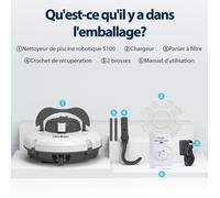 Grattoir robot de piscine REDKEY S100 10 cm