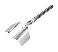 Grattoir robuste en acier inoxydable pour travaux d'angle avec joints soudés sécurisés, bords bruns lisses et résistance à la corrosion pour un anti-outil efficace