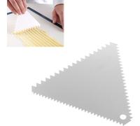 Grattoir triangulaire dentelé pour confiserie en acier inoxydable 110x110mm - HE