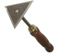 Grattoir triangulaire - SAVY - Lame en acier trempé et manche en bois verni - Largeur lame 8cm