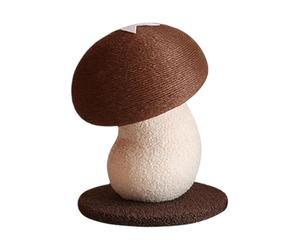Grattoir vertical en sisal pour chat - Motif champignons rayés - Type interactif - Personnes pour zone parasitaire ou autre zone en envoi à la formation de la chambre
