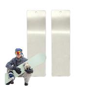 Grattoirs À Ski - 2 Pièces Acier Inoxydable Portable Accessoires de Ski | Grattoir À Fart Pour Et Snowboard | Pour Entretien De Base Réparation Sports Cyclisme Extérieur Déneigement Neige Glace Ra