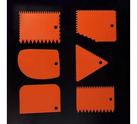 Grattoirs d'argile en Plastique, Outil de grattoir d'argile, Ensemble d'outils de Sculpture en Argile 6pcs Outil de Bricolage en Plastique Orange Pratique pour l'argile Molle de