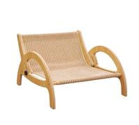 Grattoirs pour canapé pour Chat - Protecteur de Meubles à Cadre en Bois réglable, Chaise Longue pour lit à gratter pour Chats | Griffe de broyage Dormant