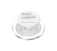 Gratuity Definition - Pointe Anti-basculement Texte (Noir) PopSockets PopGrip pour MagSafe