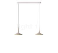 Grau Falling Leaf Suspension LED 2 foyers blanc sable - 200 cm Ce luminaire comporte des modules à LED prémontés de classes énergétiques A A++, A+, A